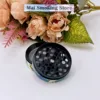 1.6/2/2.5inch Moon Herb Grinder Boho Sun 4-layer Manual Salt Spice Mill Pepper Mortar Tobacco Grass Raw Grinder Smoking Tool 4