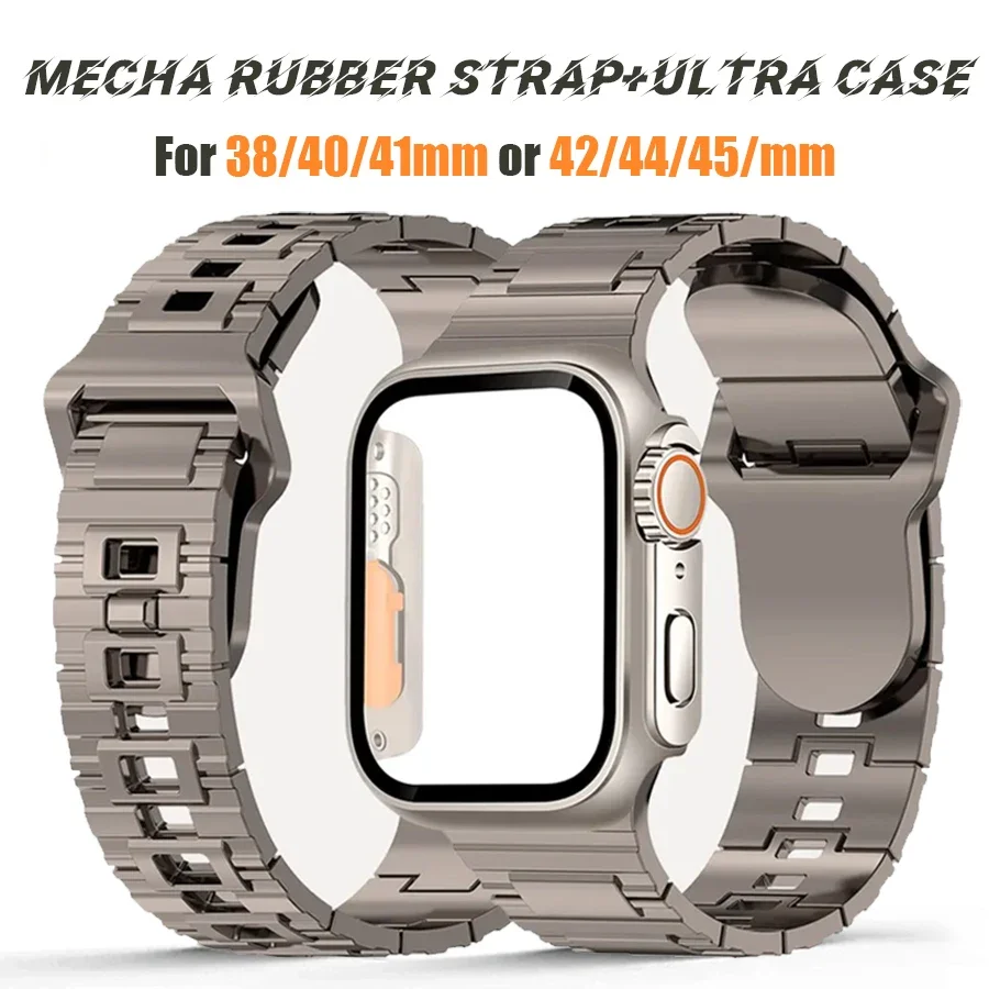 Mecha Sport Silicone Loop Band with Enhanced Protective Ultra Case