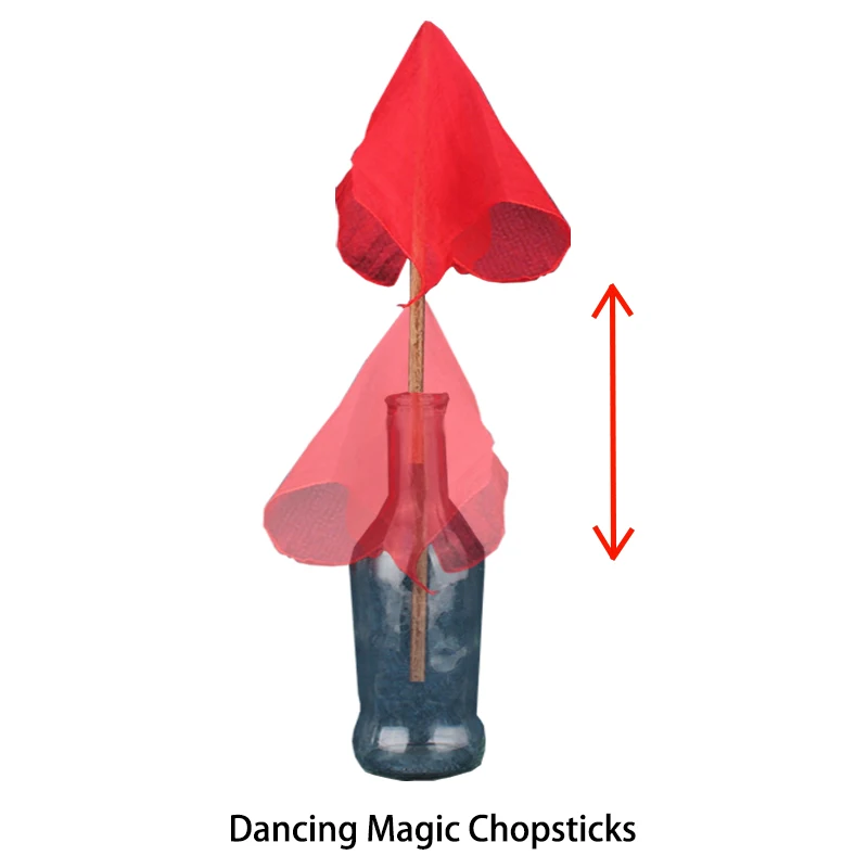 Dancing Magic Chopsticks Magic Scarves Automatically Rise Desktop Interaction Close Up Magic Stage Magic Professional Magic Prop fantastic heart 3 to ace moving point magic tricks close up card magic professional magician trick magic tool magic prop