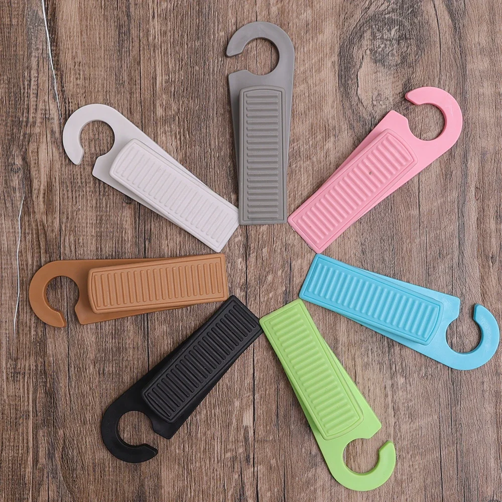 Door Stopper Floor Slanted Wedge Stackable Indoor Rubber Stop Prevents Doors From Closing