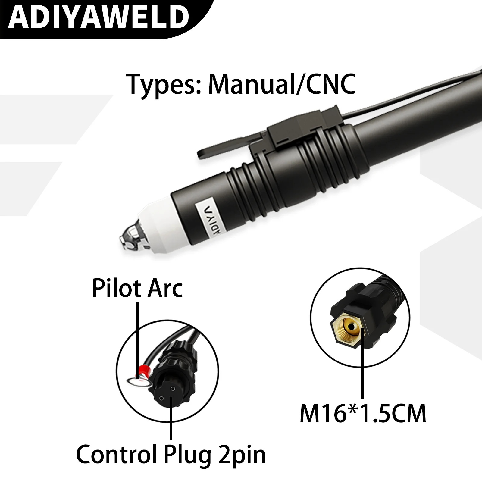 Gas Torch Welding Torch ADIYAWELD P80 Air Plasma Cutting Torch 3M/5M/7M