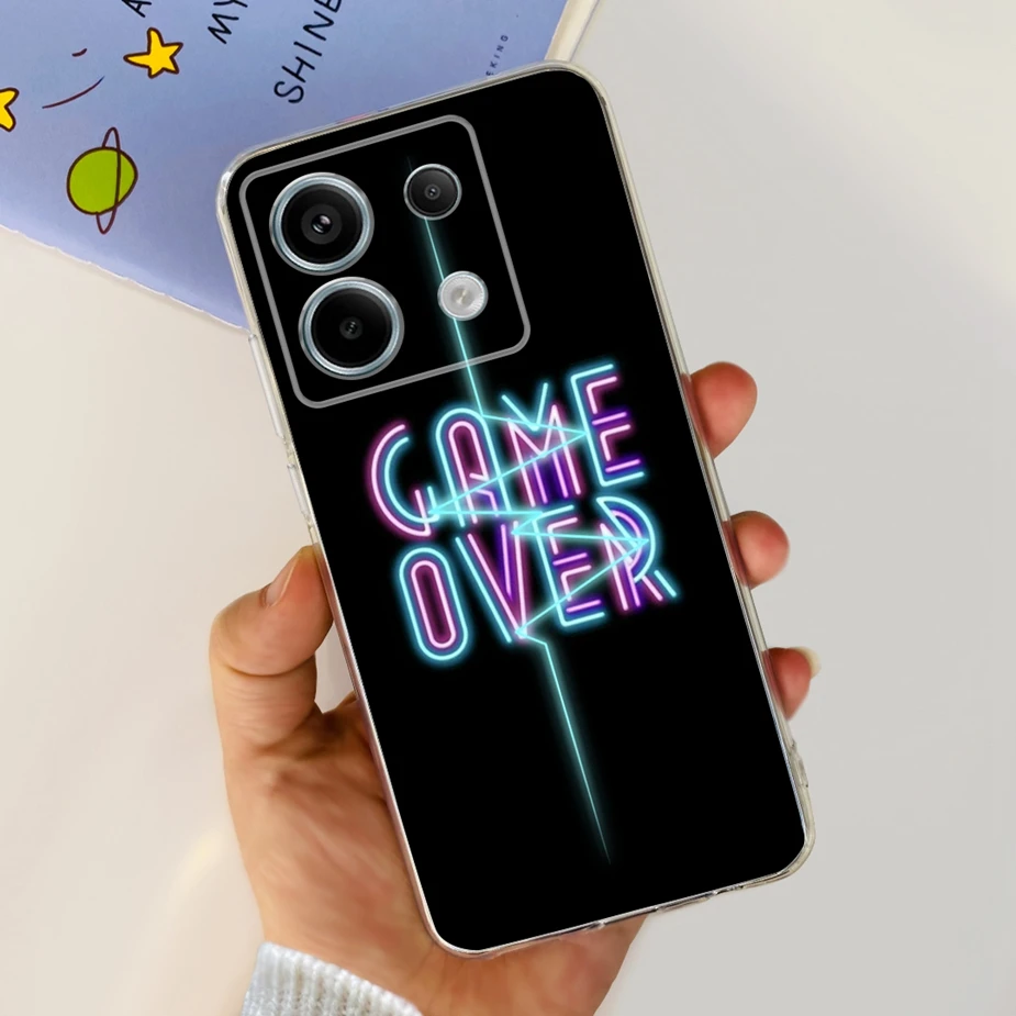 New Fashion Painted Clear Silicone Soft TPU Phone Case for Xiaomi Poco X6 Pro 5G