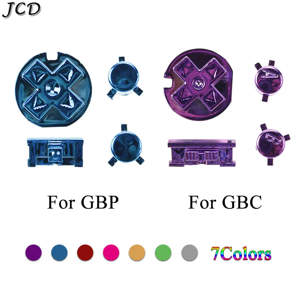 Jcd Per Gameboy Color Gbc Direction Cross Operation Key A B D-Pad Per Gameboy Pocket Gbp Power On Off Button Sostituzione