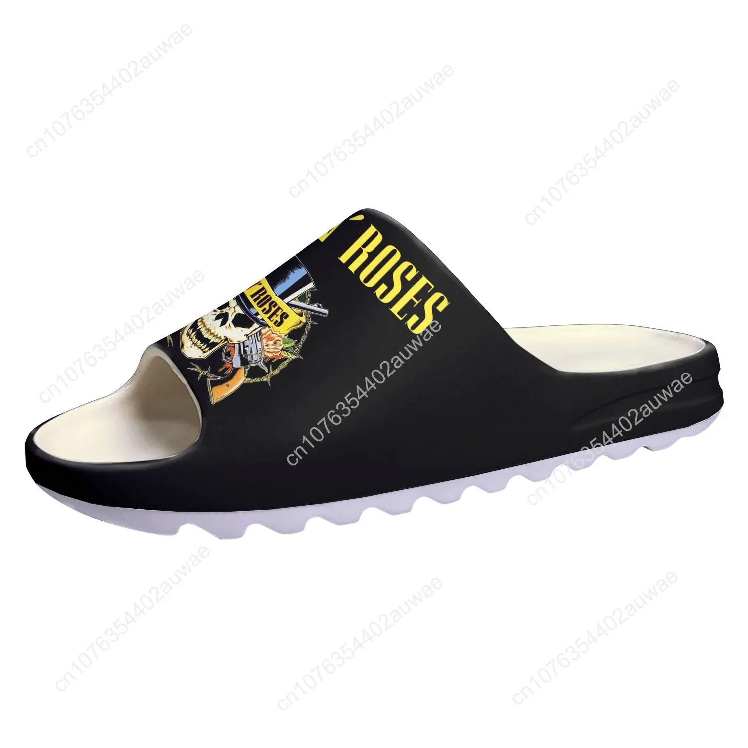 Guns N Roses Soft Sole Sllipers Home Clogs Step on Water Shoes Mens Womens Teenager Customize Bathroom Beach on Shit Sandals