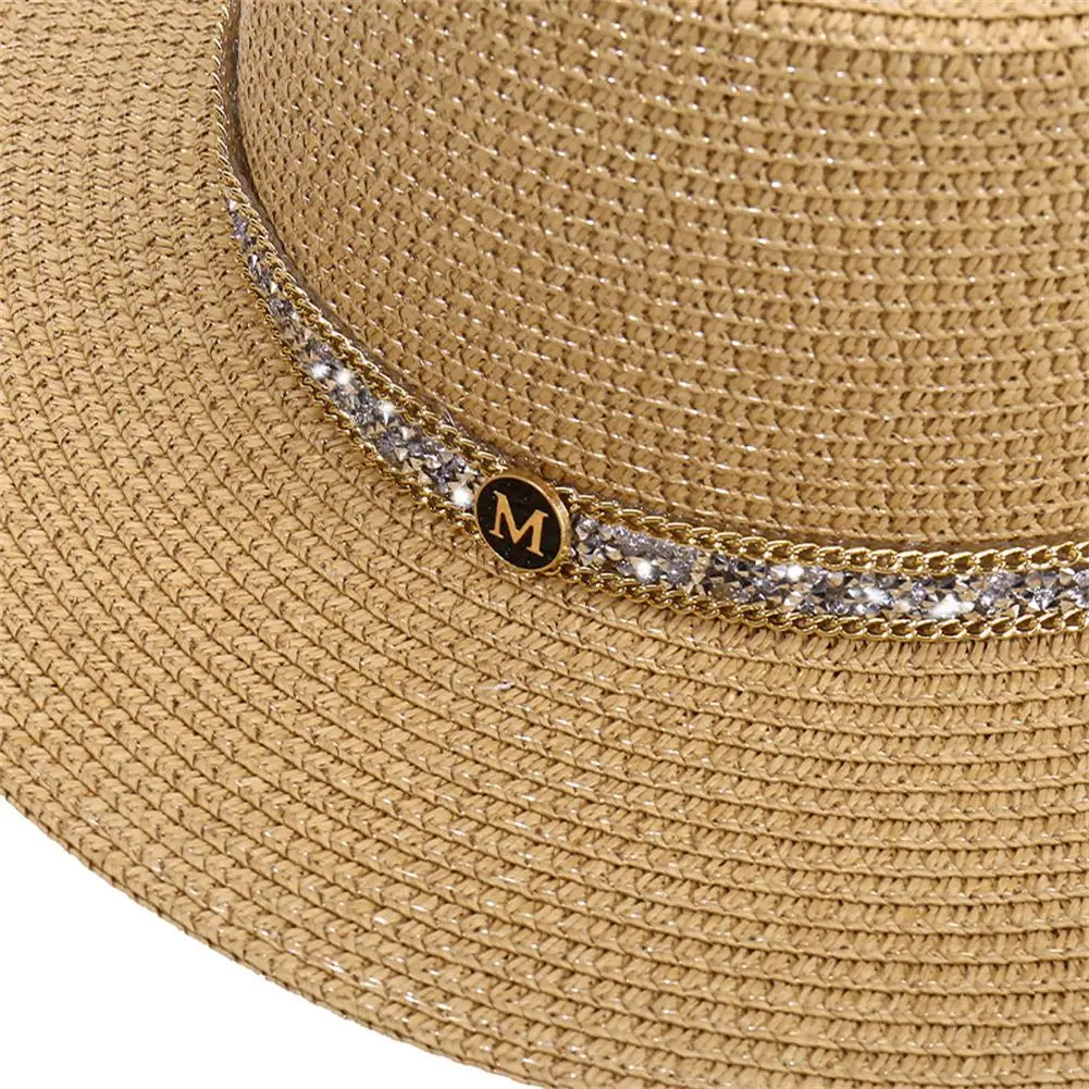 New summer sun hat Adjustable Sun Hat With Wide Brim Fashionable Big Brim Sun protectionCap Beach Travel Visor Straw Hats