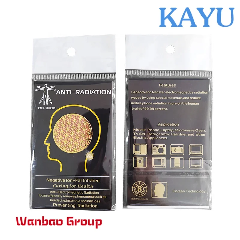 

Custom Electronic Devices WiFi 5G EMF Blocker Neutralize Protection Anti Radiation Quantum Shield Sticker from Cell Phones