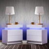 Nightstand Set of 2 LED Nightstand with 2 Drawers,Bedside Table with Drawers for Bedroom Furniture,Side Bed Table 1
