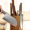 Magnetic Acacia Wood Knife Holder Rotating Anti-mold Storage Rack Modern Kitchen Tool Organizer with Space-saving Design 2