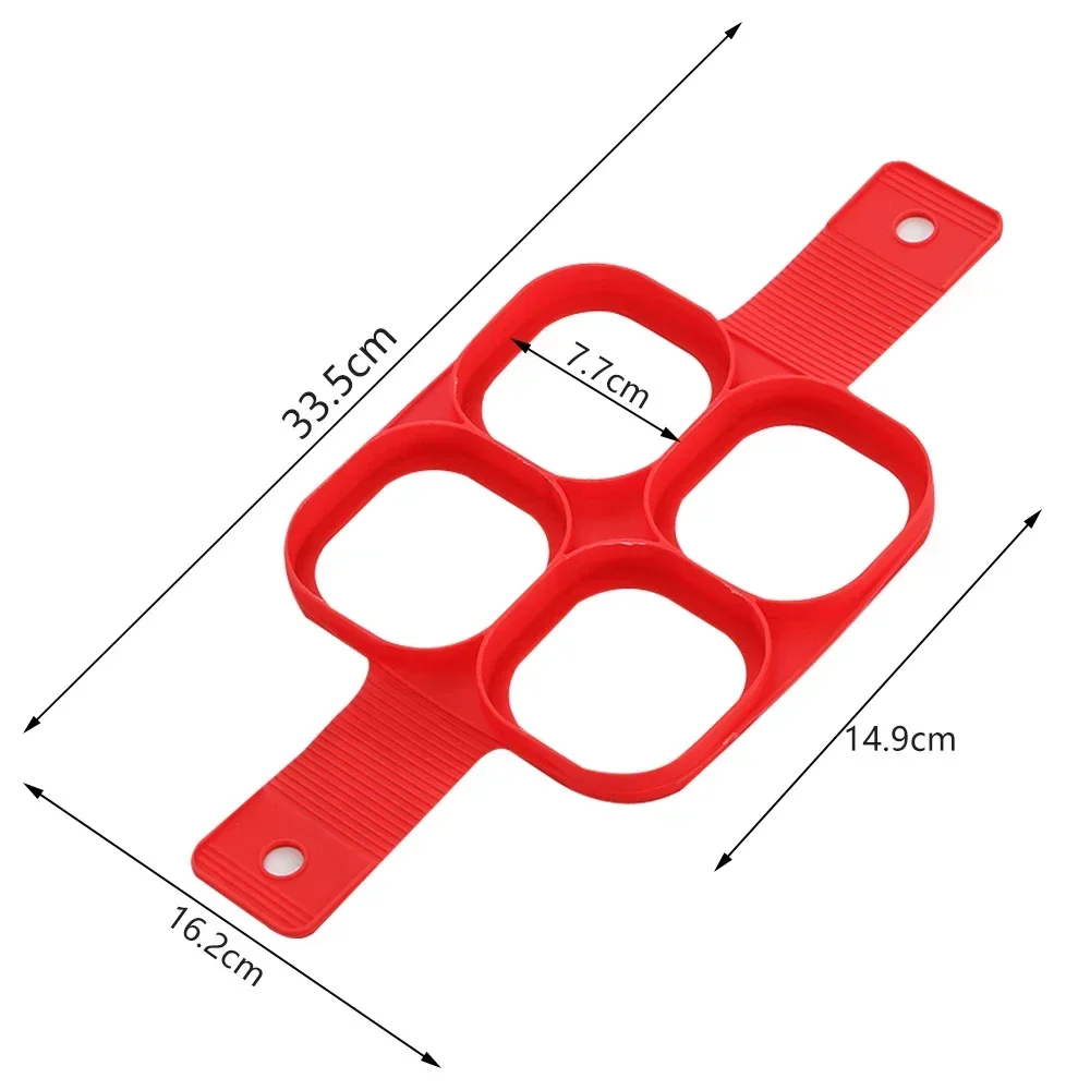 4 Holes Egg Pancake Molds Nonstick Silicone Fried Egg Mould Reusable Pancake Maker Baking Omelet Mold Kitchen Cooking Tools egg mold pancake maker omelette maker silicone cooking tools