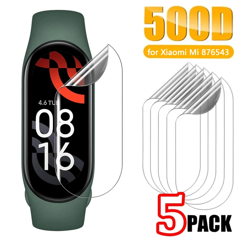 Pellicola Morbida Idrogel Per Xiaomi Mi Band 8 Nfc Bnad 7 Pro Smart Band Full Cover Proteggi Schermo Curvo Per Mi Band 3 4 5 6 Bnad 8