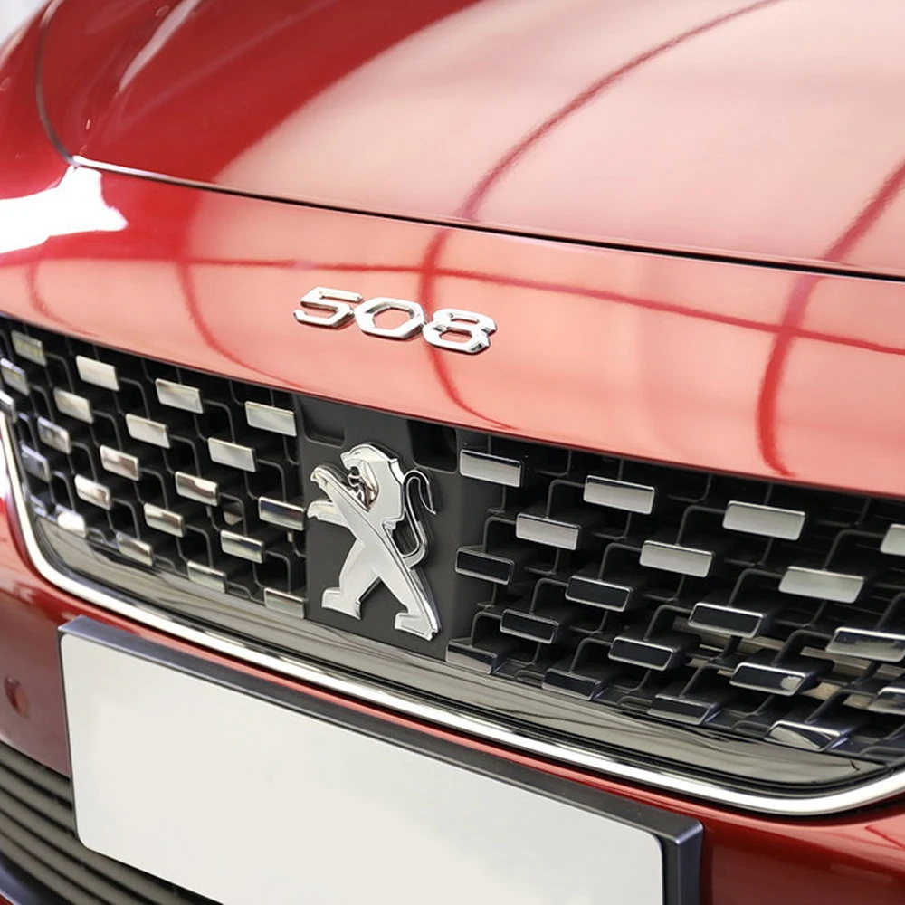 Car Hood Front Bonnet Grill Rear Trunk Badge Sticker Decal 1pcs for Peugeot 206 207 208 306 308 508 106 107 108 2008 3008 car grill sticker