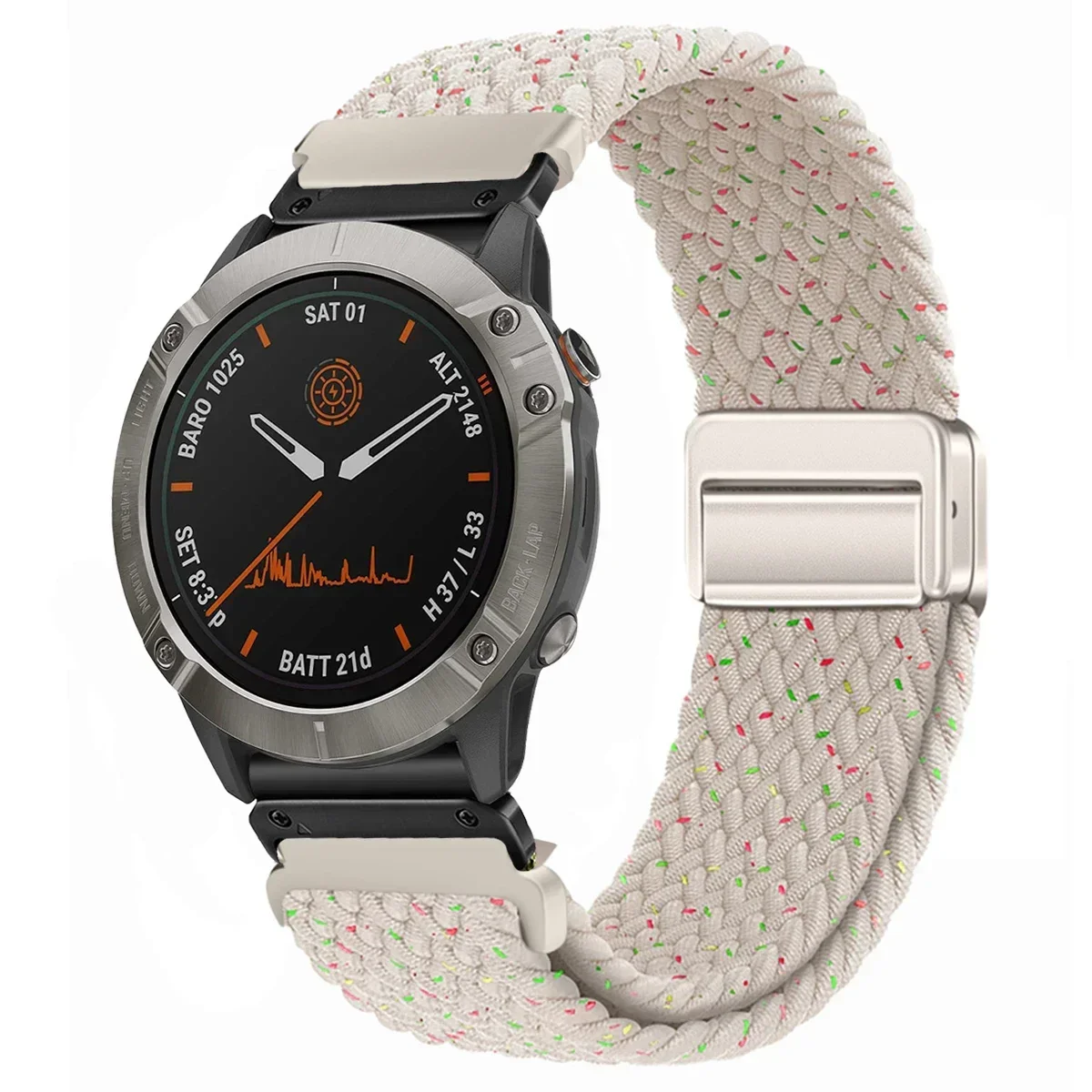 Enhanced Nylon QuickFit Smartwatch Strap - Universal 22/26mm Wristband