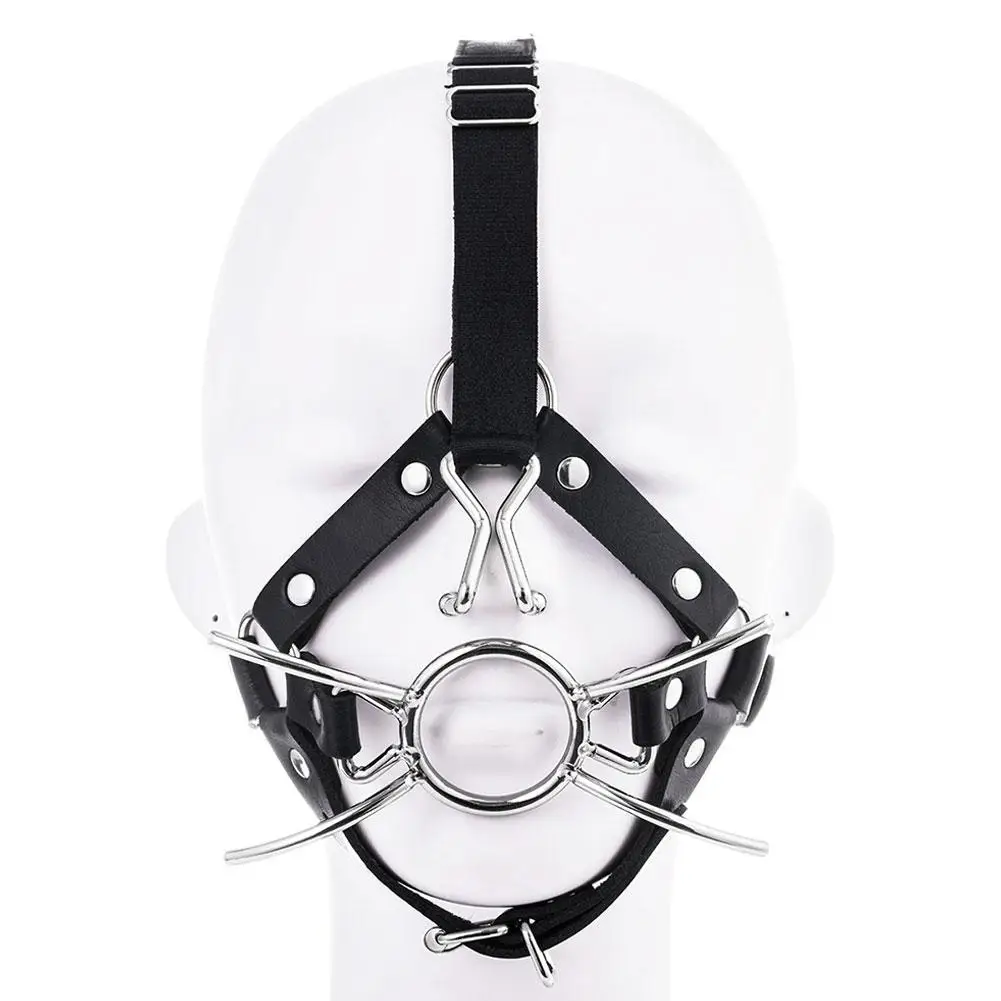 Gag Ball Mouth Restraint Set Adjustable Harness Sturdy Soft Touch_voghion.com