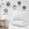 Goose Feathers and Down White Pillows with 100% Cotton Cover, Bed Sleeping Hotel Collection Pillows Set of 2, Standard Size ﻿ 5