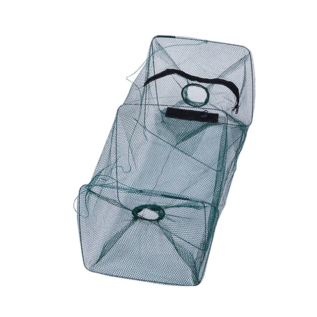 1 Set Foldable Fish Trap Net Fishing Gear Crab Prawn Shrimp Crayfish Lobster Crawdad 3