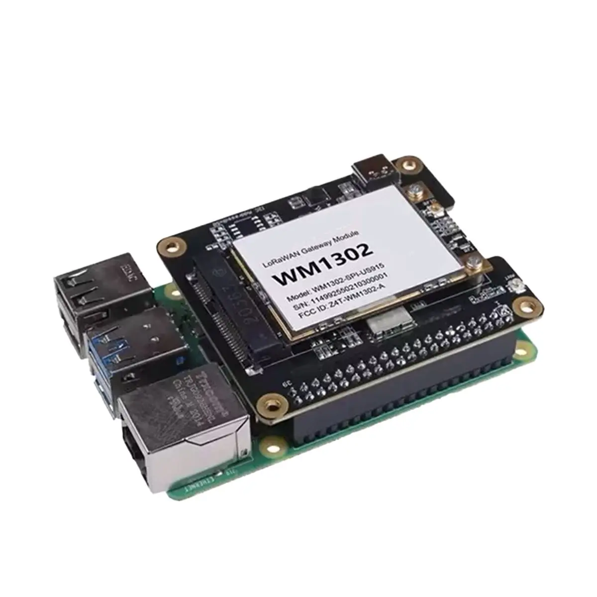 추수감사절 WM1302 Pi HAT LoRaWAN 모듈 라즈베리 파이 모자용 LoRa SX1302