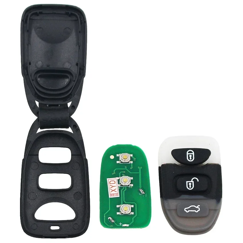 Ecusells 3 Button Remote Smart Car Key Keyless Entry Fob 433Mhz P