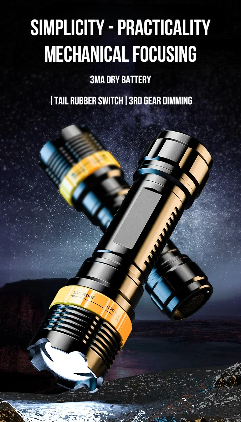 Description Picture 2 of itemFLSTAR FIRE MINI LED Flashlight 3 Modes USB Charging Portable High-power Torch Outdoor Camping Waterproof Emergency Lantern