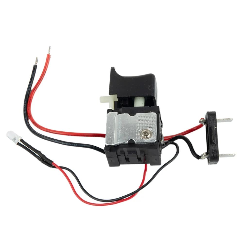 Electric Hand Drill Trigger Switch With Light Adjustable Speed 7.2V To 24V Maximum Current 16A Power Tool Accessory