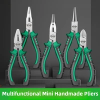 Mini pince multifonctionnelle de 5 pouces, pince à fil spécial pour électricien, pince à nez pointu, petit étau de qualité industrielle fait à la main 2