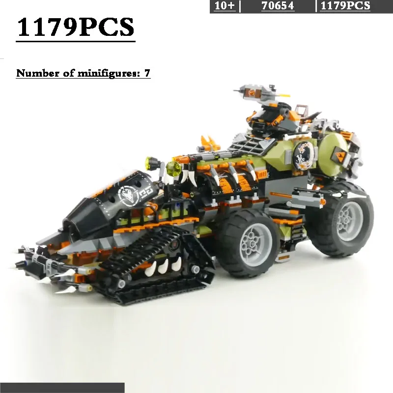 

Movie Series 31153 06089 Big Dragon Trap Diesel Engine Building Blocks 7 Mini Characters Compatible with 70654 Christmas Gifts