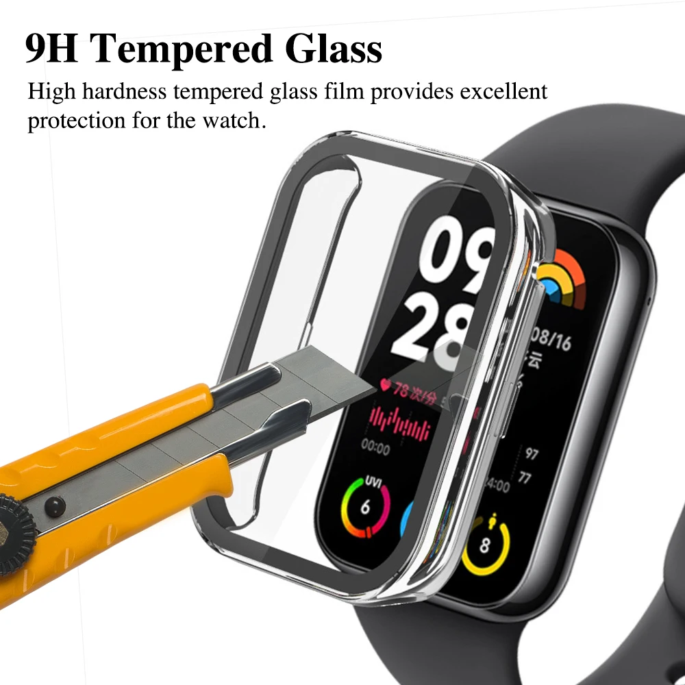 Screen Protector Compatible for Xiaomi Mi Band 8 Pro Smartwatch, 9H  Tempered Glass Protective Film Compatible for Mi Band 8 Pro Fitness Traker  Smart