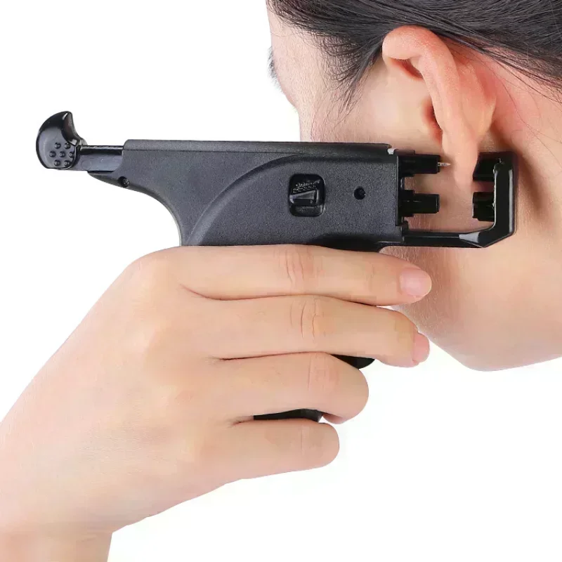 Professional Ear Piercing Gun Tools Set 98pcs Ear Studs Steel Nose Navel Body Piercing Gun Unit Tool Kit Safety Pierce Tool