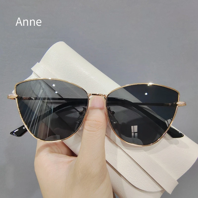 2023 Retro Gradient Small Cat Eye Occhiali da sole per donna Uomo Trendy europeo Anti UV 400 Shades Cateye Occhiali da sole Partito_voghion.com