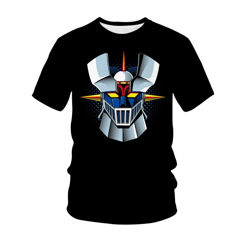 Футболка mazinger z с 3d принтом модная повседневная Уличная одежда роботом из аниме