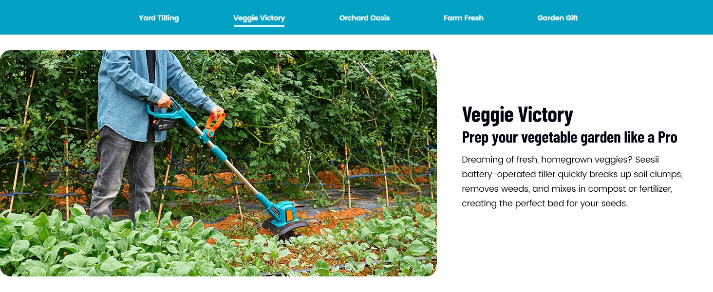 cordless rototillers for garden