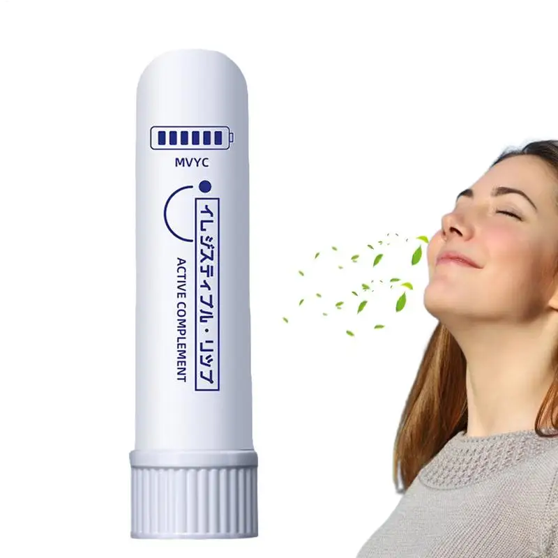 Nasal Inhaler Natural Aromatherapy Sticks for Nasal Energy Stick Boost Concentration Improve Breathing Nose Congestion Relief