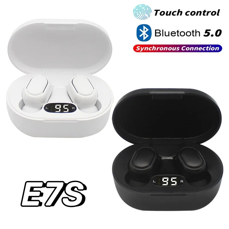 

2023 E7S TWS Fone Bluetooth Earphones Wireless Headphones Noise Cancelling Earbuds with Mic Wireless Bluetooth Headset
