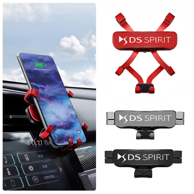 Abs Gravity Car Phone Holder Air Vent Gps Stand Accessori Per Ds Spirit Ds3 Ds4 Ds4S Ds5 5Ls Ds6 Ds7 Ds9 Wild Rubis E-Tense