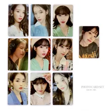 

10pcs/set Kpop Group IU Photocard Strawberry Moon Lee Ji Eun Picture Postal Cards Card Photo Cards LOMO Card for Fan
