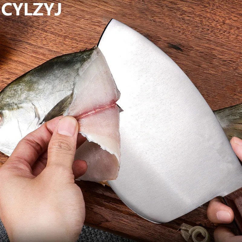 5cr15 Stainless Steel Fishing Bait Knives Round Blade Belly Sharp