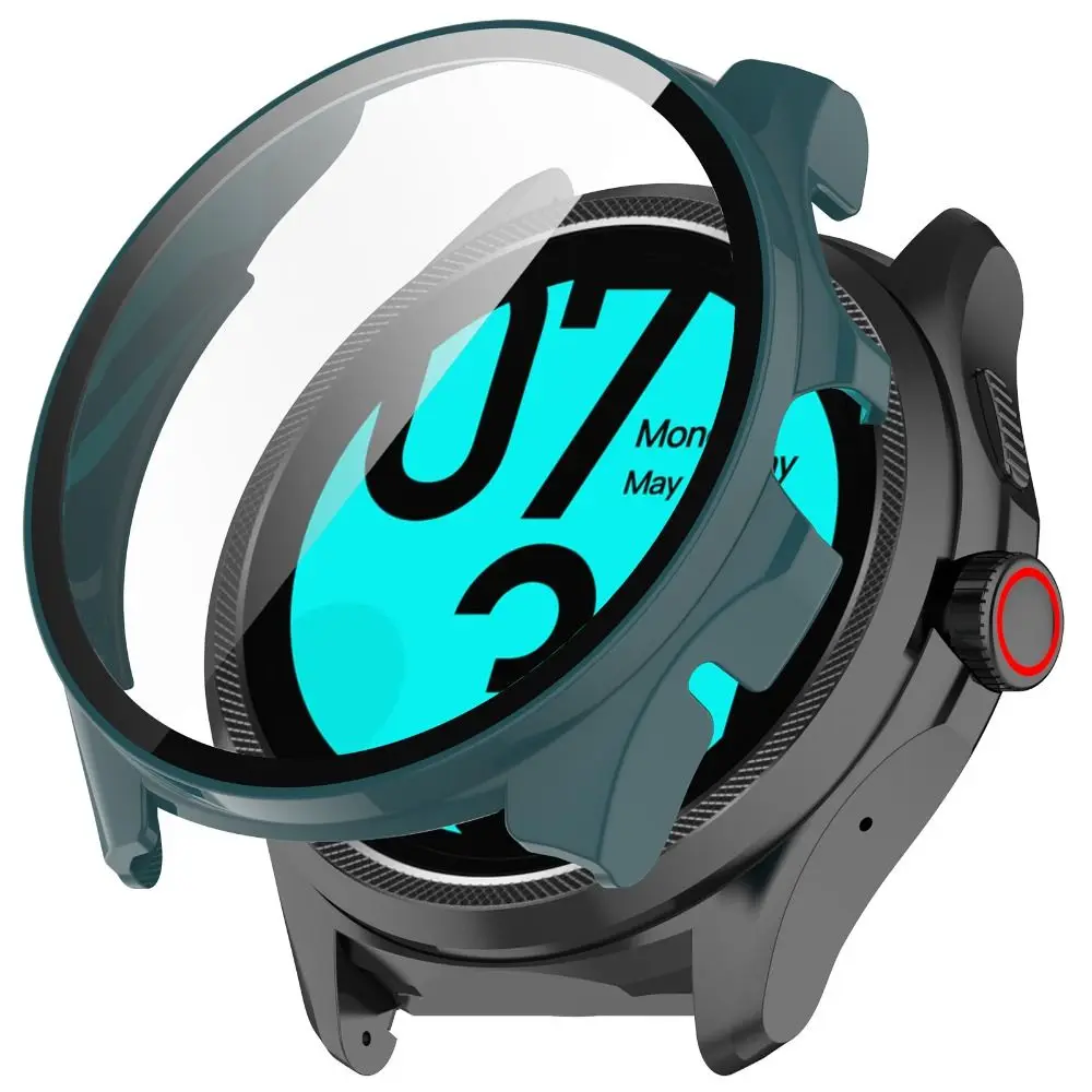 PC Protective Case Screen Protector Case Cover Tempered Glass Film For Ticwatch Pro 5