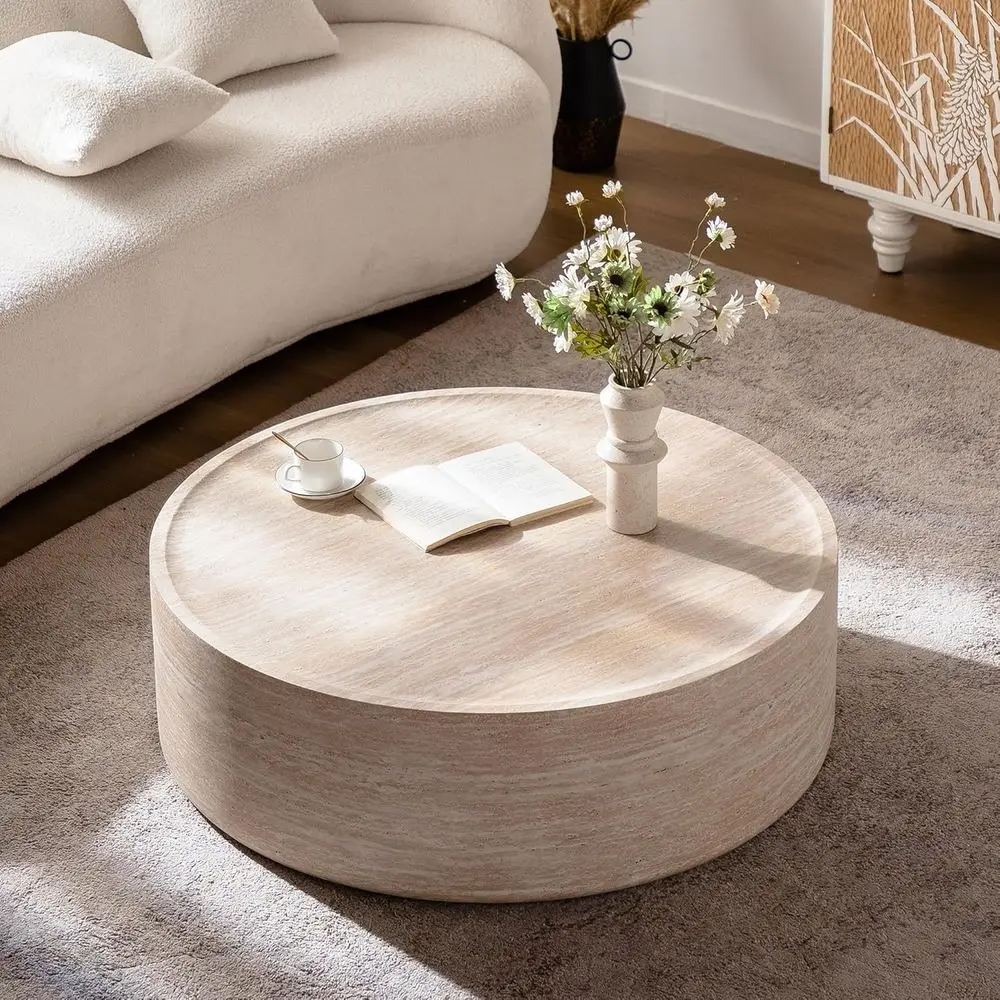 Luna 100 Round Drum Coffee Table - image 1