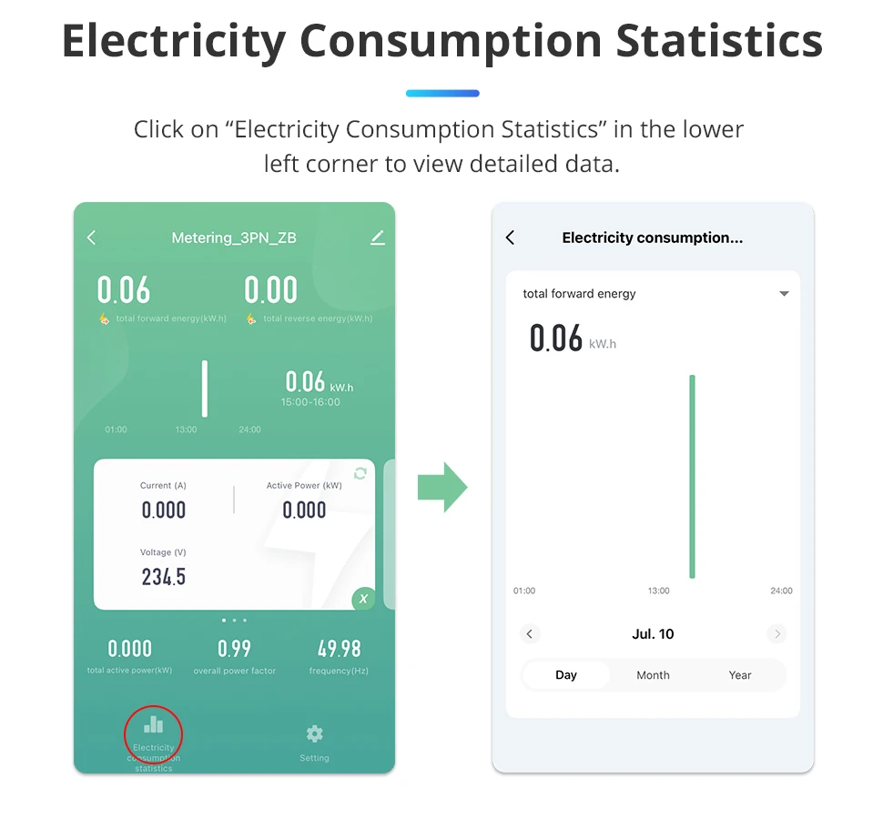 3 Phase 4 Wire 63A Energy Meter Tuya Zigbee WiFi Smart Power Consumption Monitor