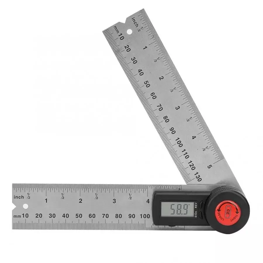 

Digital Display Angle Ruler Two In One Protractor Inclinometer Stainless Steel Angle Ruler Ccaliper 130mm mini