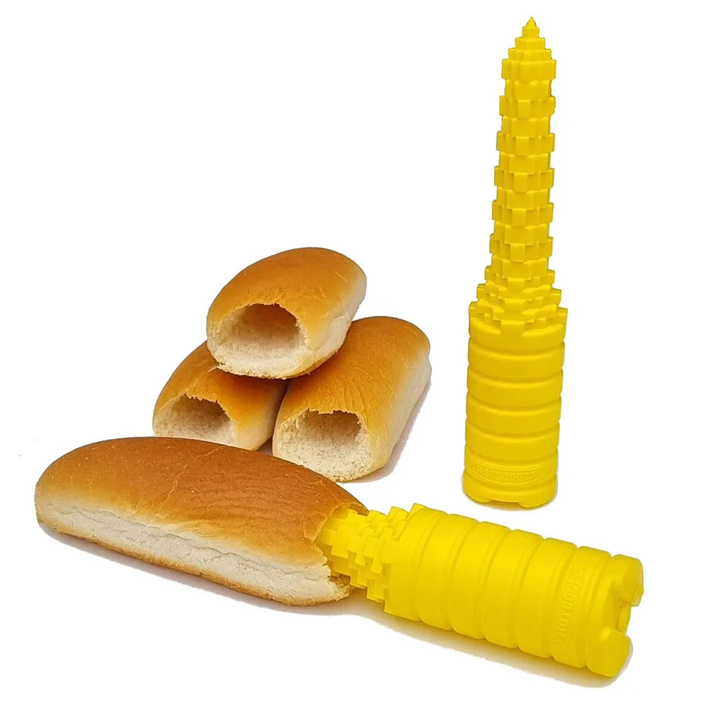 Bread Driller Hot Dog Bun Driller Non Stick Hot Dog Bread Drilling Tool for Kitchen Camping BBQ Party Hot Dog Bread Driller liji