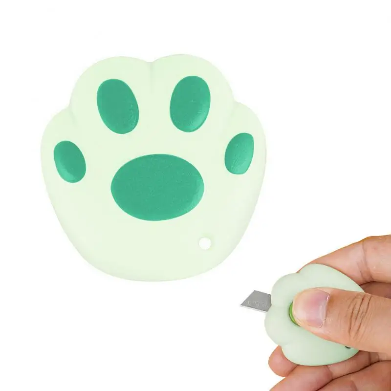 

Kawaii Cat Paw Mini Utility Knife Cute Paper Cutter Pocket Knife Express Box Opener Envelope Knife Korean Stationery Office