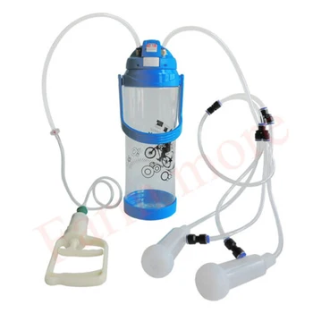 Machine à traire manuelle Portable, de couleur aléatoire, 3l, pour mouton, chèvre, vache, bétail, bleu, gris