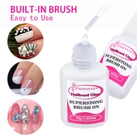 10g/pcs False Nail Glue Fast Drying Adhesive Glue For Nail Art Rhinestones Gems UV Gel Acrylic Glue Manicure Nail Tips Tool *5/1 1