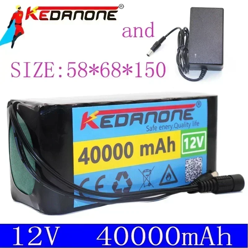 

18650 Li ion battery 12V 40ah 3s10p 12.6V 40000mah is used for xenon lamp of inverter, solar street lamp is used for vehicle ins
