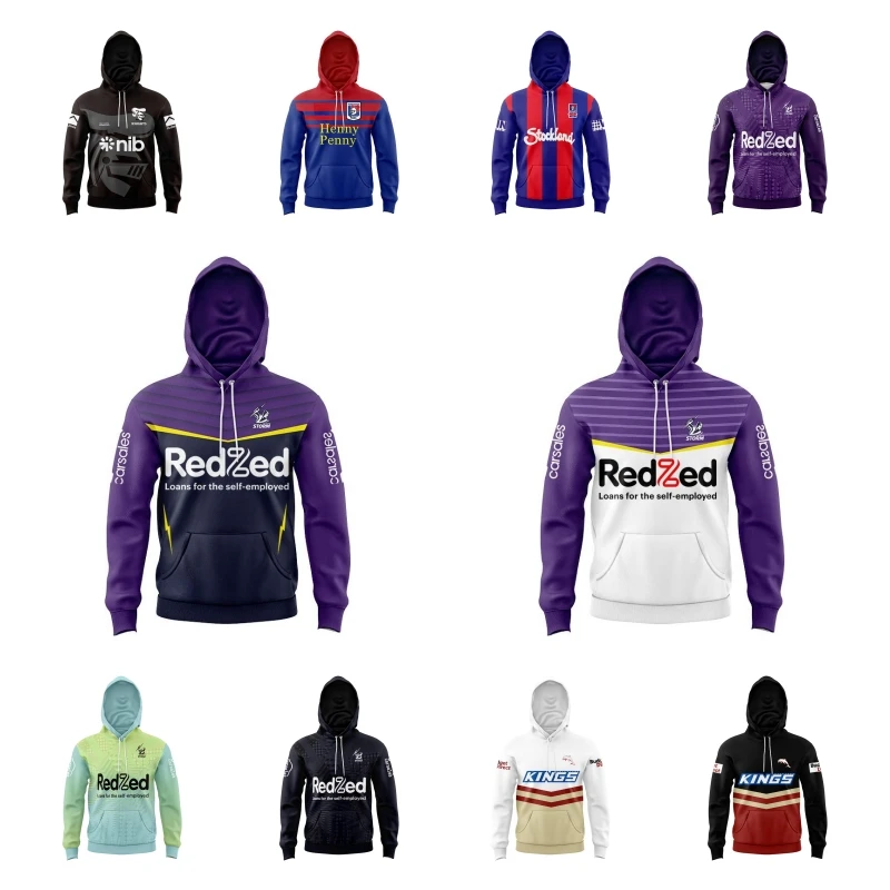 Dolphins Melbourne Storm Kids Knights Home Away Training Rugby Jersey Pullover Hoodie