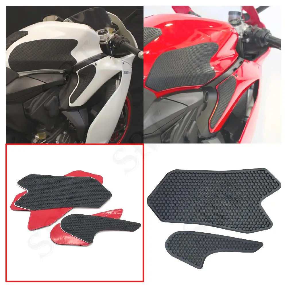 For Ducati Motorcycle Tank Pads tank Side Traction Pad Knee Grip Gas Pad Panigale V2 959 1199 1299 1299R 1299S 2012 - 2022