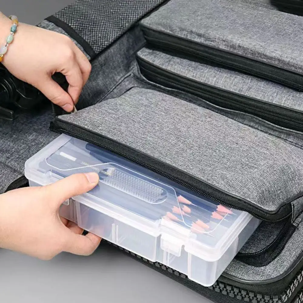 휴대용 캔버스 스케치 도구 아트 가방 대용량 내구성 있는 아티스트 캔버스 백팩 방수 스케치 보관 가방 여행용