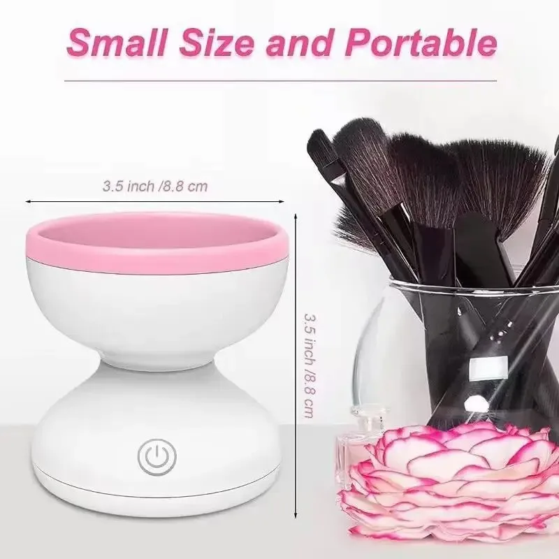 NEWEST Makeup Brush Cleaner Machine, Two Gears Speed and Dehydration Function，Travel Portable Automatic