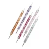 5Pc Rhinestone Design Dual End Acrylic Nail Art Carving Dotting Pen Tip Liner Painting Drawing Brush Gel UV Polish Manicure Tool 3