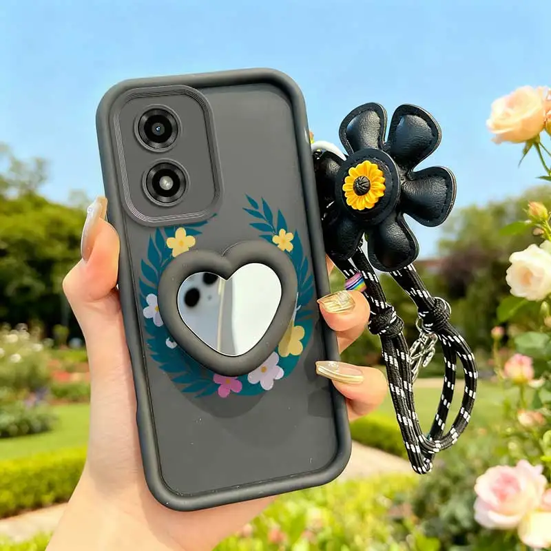 Colorful Garland Phone Case Set with Lanyard and Craft Embellishments - 3 Piece Bundle